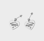 Nonenon New Logo Love Earring #Celebrity Accessory #aespa-KARINA #SUNMI from Korea_H1 by Nonenon