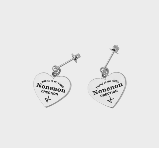 Nonenon New Logo Love Earring #Celebrity Accessory #aespa-KARINA #SUNMI from Korea_H1 by Nonenon